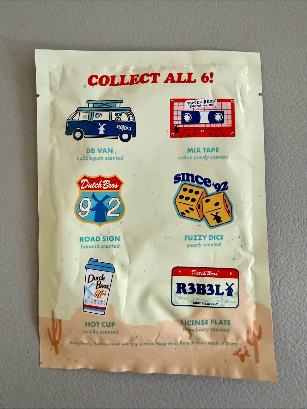 Set o 2 Limited Edition Dutch Bros Mystery Car Air Freshener - May 2026 | Sealed